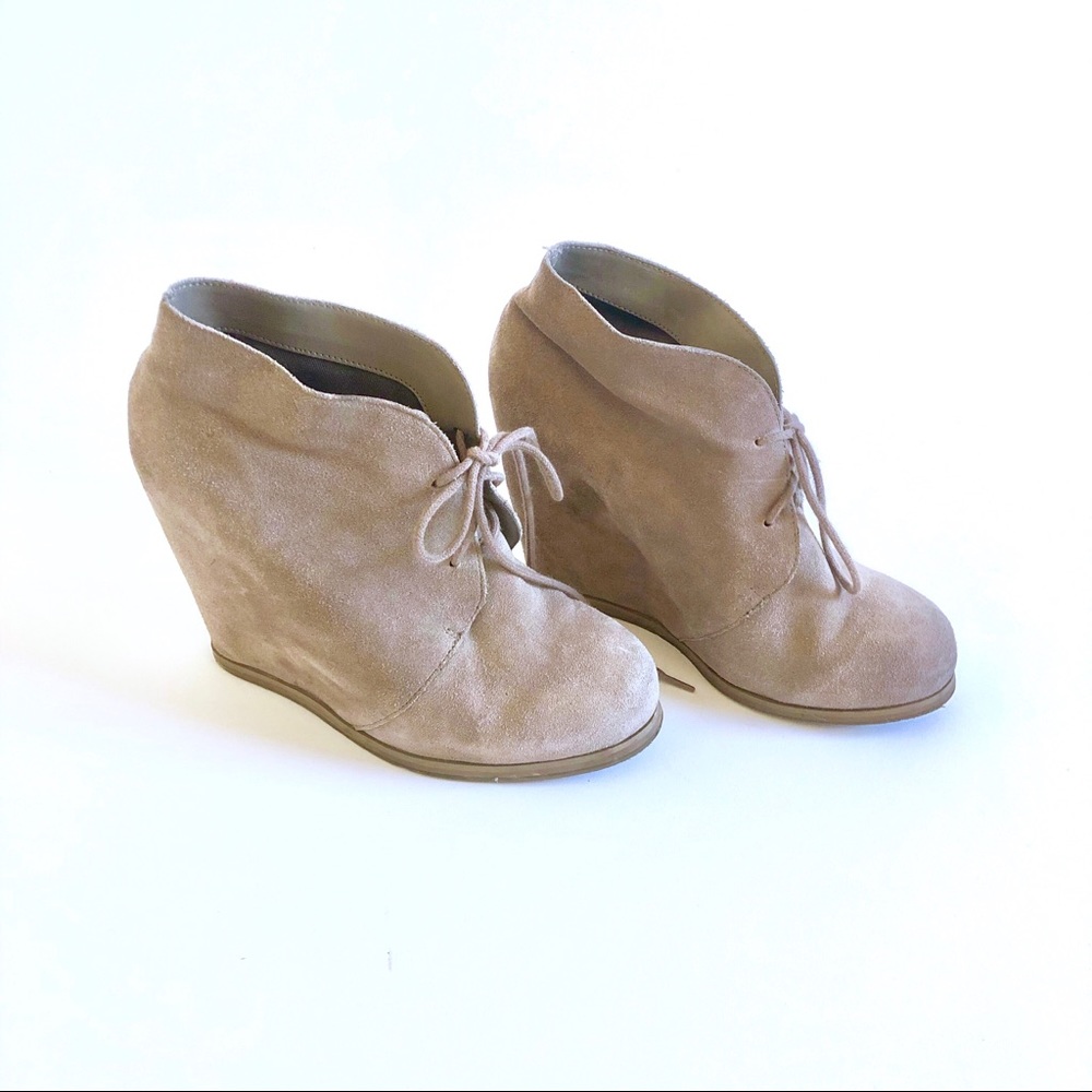 Dolce Vita Suede Wedge Boots size 7.5